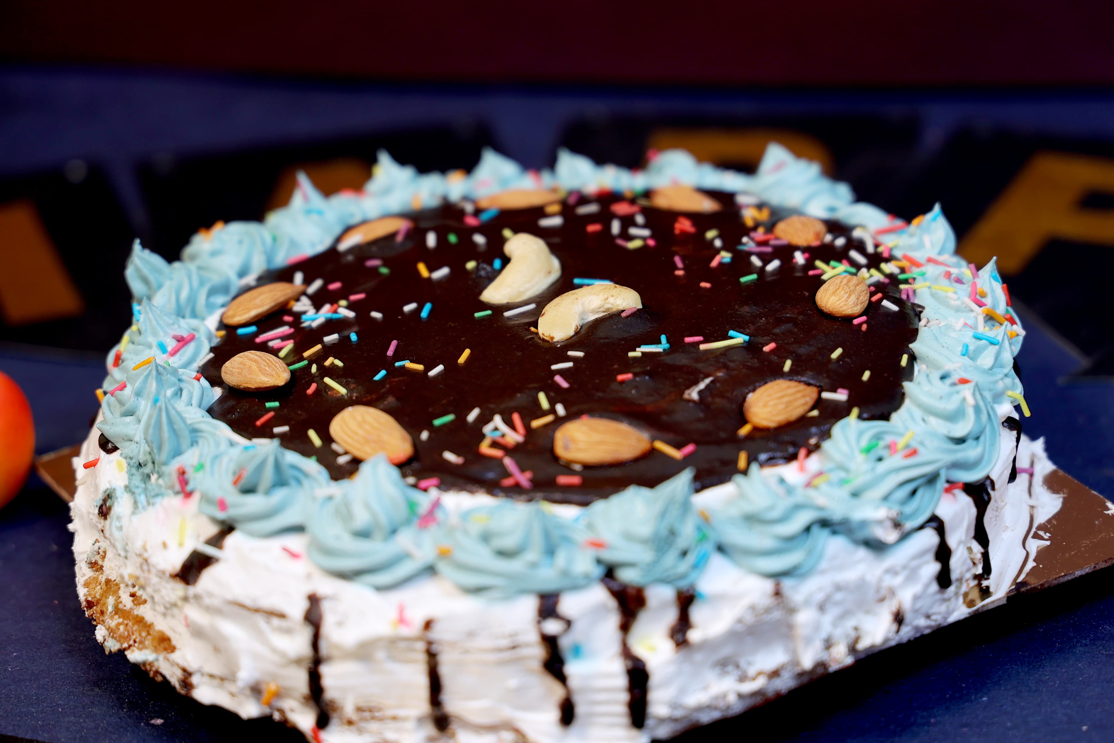 Premium Rich Chocolate Almond Cake | Handmade by Tharuni Swalambana